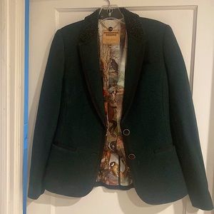 Ted Baker Women’s Wool Dark Green Blazer - Size 1